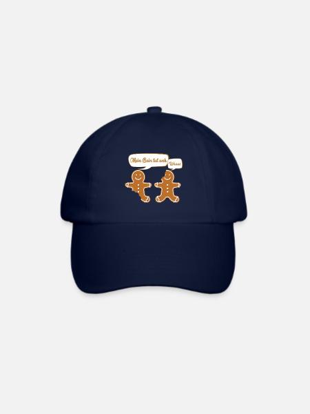 Lebkuchen Weihnachten - Lustiger Spruch - Baseballkappe - Blau/Blau