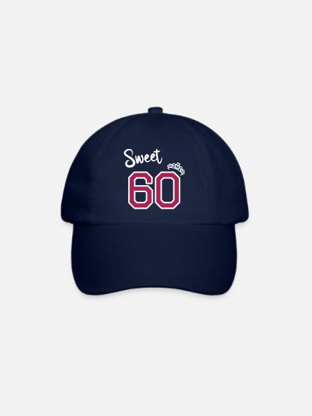 Sweet 60 - 60. Geburtstag Frau Geschenk - Baseballkappe - Blau/Blau