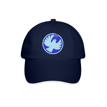 Friedenstaube - Baseballkappe - Blau/Blau - Vorne