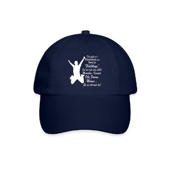 Flüchtling auf Plattdeutsch - Baseballkappe - Blau/Blau - Vorne