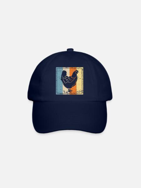 Huhn - Baseballkappe - Blau/Blau