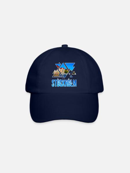 Stockholm Schweden Sweden Skyline Stadt City - Baseballkappe - Blau/Blau