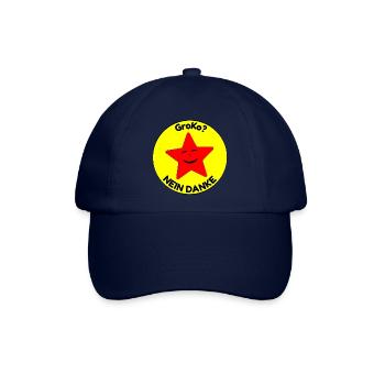 GroKo? nein danke - Baseballkappe - Blau/Blau - Vorne