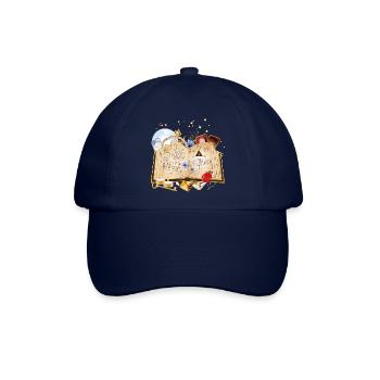 Magisches Zauberbuch - Baseballkappe - Blau/Blau - Vorne