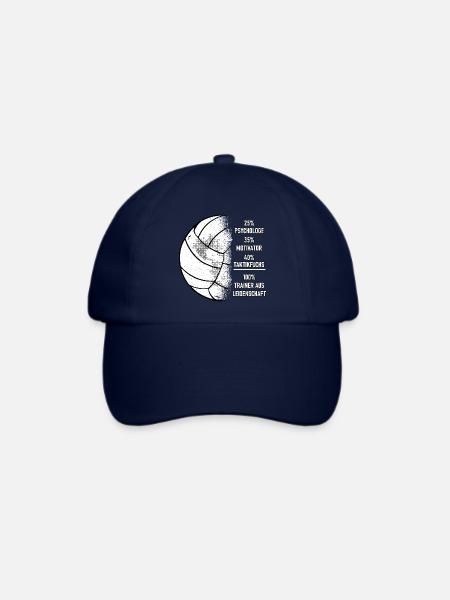 Volleyballtrainer aus Leidenschaft Volleyball - Baseballkappe - Blau/Blau
