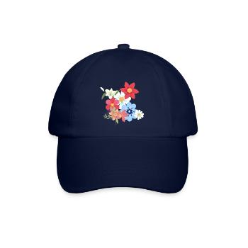 Blumenstrauß - Baseballkappe - Blau/Blau - Vorne