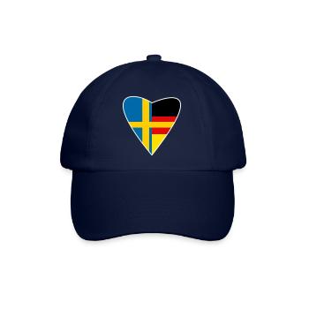Schweden Schwedin Deutsch-Schwede Geschenk - Baseballkappe - Blau/Blau - Vorne