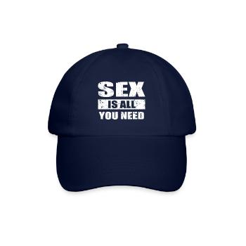 Sex is all you need - Baseballkappe - Blau/Blau - Vorne