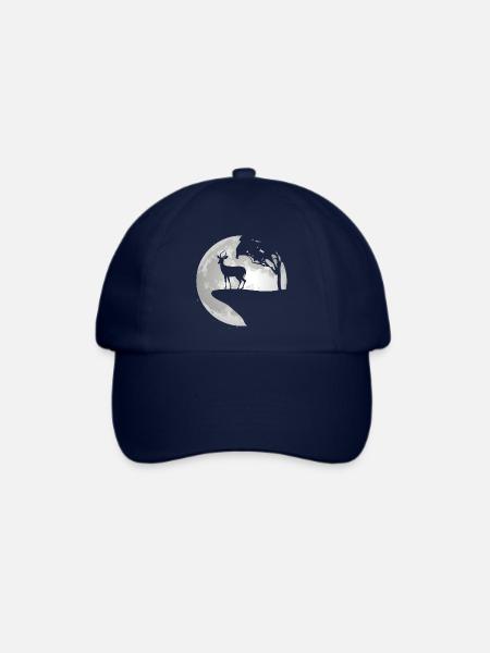 Impala Antilope Vollmond Afrika Geschenk - Baseballkappe - Blau/Blau