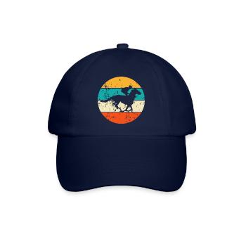 Pferderennen Pferderennsport Rennpferd Rennbahn - Baseballkappe - Blau/Blau - Vorne