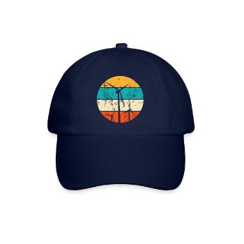 Erneuerbare Energien Windenergie Windkraft - Baseballkappe - Blau/Blau - Vorne