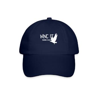 Christian Design Flügel Es Jesaja 40 Vers 31 - Baseballkappe - Blau/Blau - Vorne