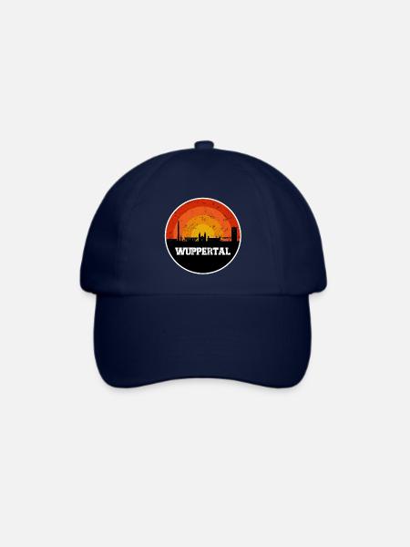 Wuppertal Skyline - Baseballkappe - Blau/Blau