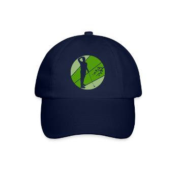 golf golfsport golfspieler abschlag - Baseballkappe - Blau/Blau - Vorne