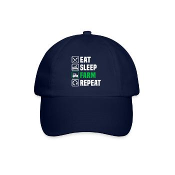 T-Shirt Landwirtschaft Geschenk Landwirt - Baseballkappe - Blau/Blau - Vorne