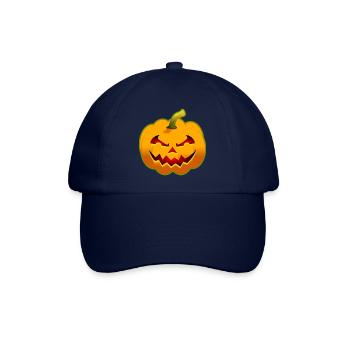 Halloween-Kürbis – Gruselig - Baseballkappe - Blau/Blau - Vorne