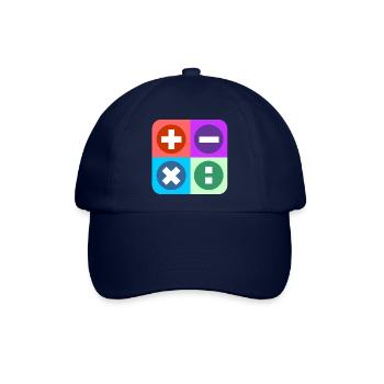 Logo mit vier Emblemen Farbe berechnen - Baseballkappe - Blau/Blau - Vorne