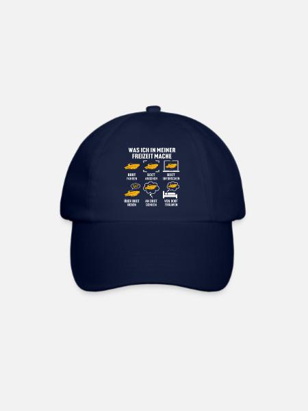 Was ich in meiner freizeit mache boot fahren - Baseballkappe - Blau/Blau