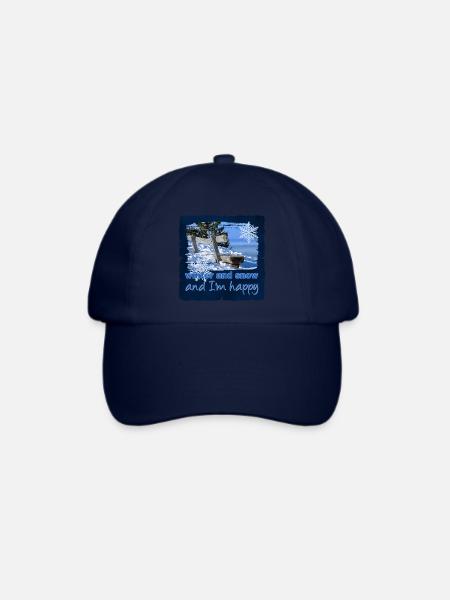 winter 7 - Baseballkappe - Blau/Blau