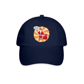 Santa Claus Pop Art - Baseballkappe - Blau/Blau - Vorne