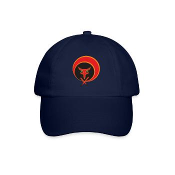 Der Rotfuchs des Lebens. - Baseballkappe - Blau/Blau - Vorne