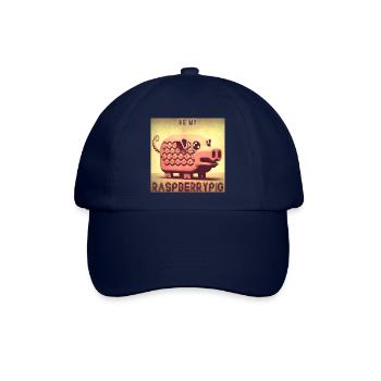 Sei mein Himbeerschweinchen - Baseballkappe - Blau/Blau - Vorne