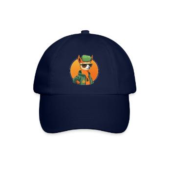 Cool Lama 2 - Baseballkappe - Blau/Blau - Vorne