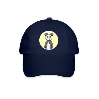 Panda Comics Logo - Baseballkappe - Blau/Blau - Vorne