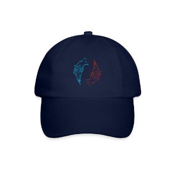 Nordic Wolf FENRIR symmetrisch zweifarbig - Baseballkappe - Blau/Blau - Vorne