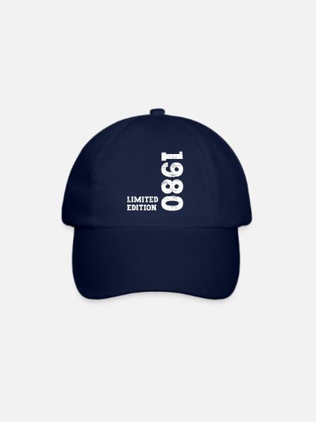 Vintage 1980 - Baseballkappe - Blau/Blau