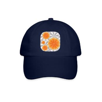 Orangen-Kunst - Baseballkappe - Blau/Blau - Vorne