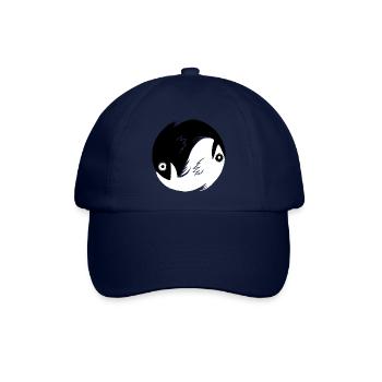 Ying-Yang Fische - Baseballkappe - Blau/Blau - Vorne
