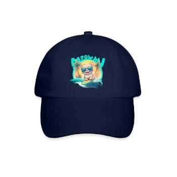 Kätzchen Surfer - Baseballkappe - Blau/Blau - Vorne
