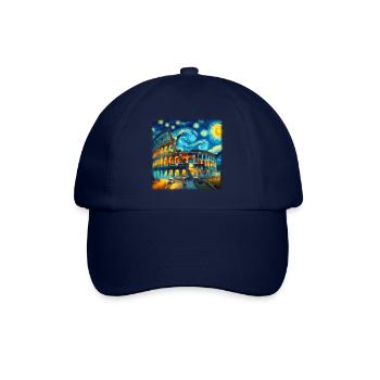 Van Gogh Kolosseum Sternennacht Stil - Baseballkappe - Blau/Blau - Vorne