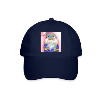 Bunter Weihnachtsmann mit Farbverlauf - Baseballkappe - Blau/Blau - Vorne