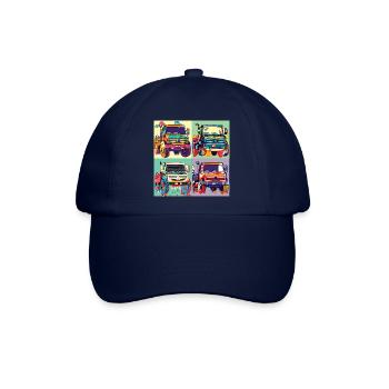Unimog - Modern - Warhol - Universal Motorgerät - Baseballkappe - Blau/Blau - Vorne