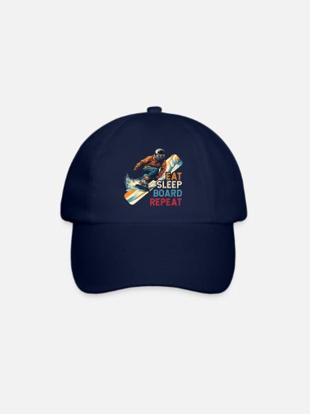 Snowboarding Snowboard Snowboarder - Baseballkappe - Blau/Blau