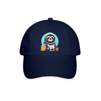 Faultier Astronaut Illustration - Baseballkappe - Blau/Blau - Vorne