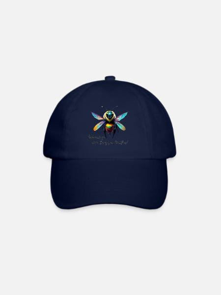 When we go - Baseballkappe - Blau/Blau