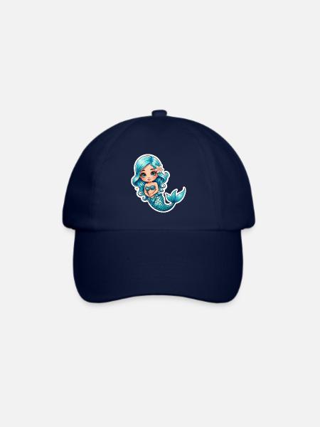 Meerjungfrau Fantasy Illustration - Baseballkappe - Blau/Blau