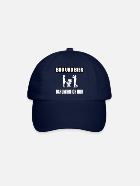 BBQ - Baseballkappe - Blau/Blau