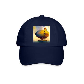 Schiff 02 - Baseballkappe - Blau/Blau - Vorne