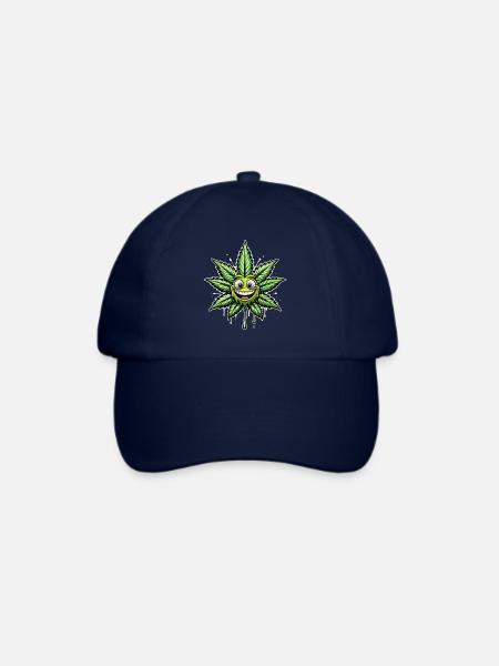 cannabis sheet - Baseballkappe - Blau/Blau
