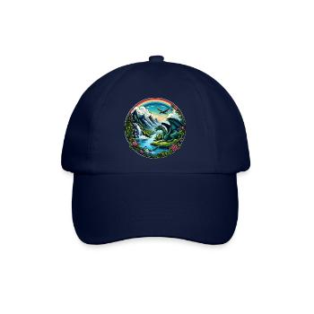 Drachenland - Baseballkappe - Blau/Blau - Vorne