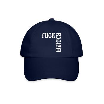 Fuck Racism - Baseballkappe - Blau/Blau - Vorne