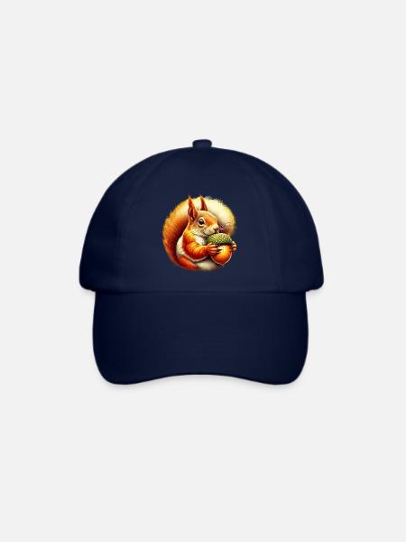 Eichhörnchen - Baseballkappe - Blau/Blau