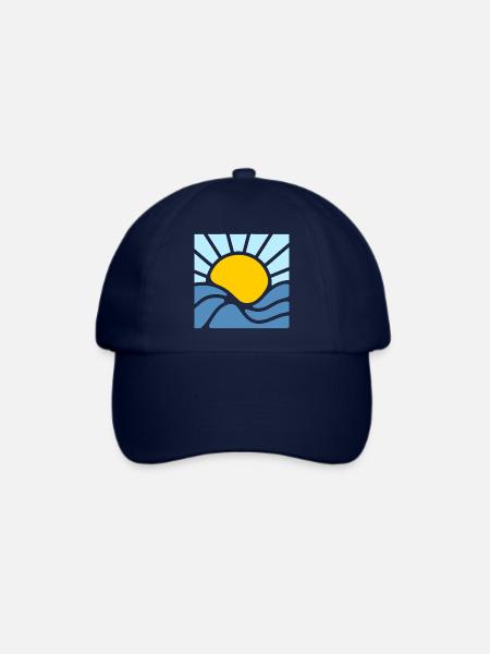 Sonne, Sommer und Meer - Baseballkappe - Blau/Blau