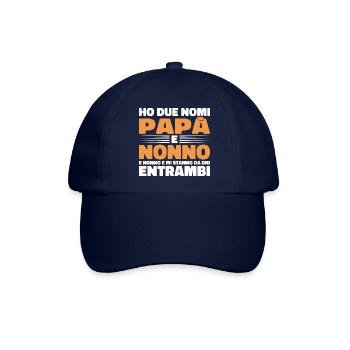 Papa und Opa - Baseballkappe - Blau/Blau - Vorne