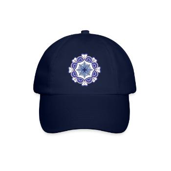 orientalisches Muster Marokko blautöne - Baseballkappe - Blau/Blau - Vorne