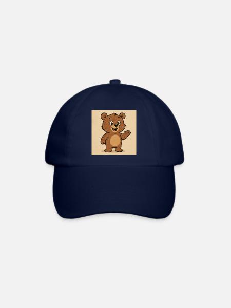 Niedlicher Bär - Baseballkappe - Blau/Blau